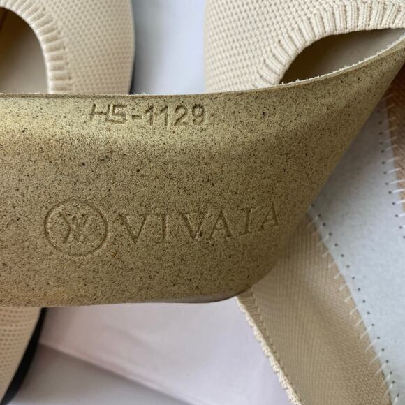 Vivaia Pointed Toe Ballet Flats Size 38 Natural Peach - Picture 14 of 14